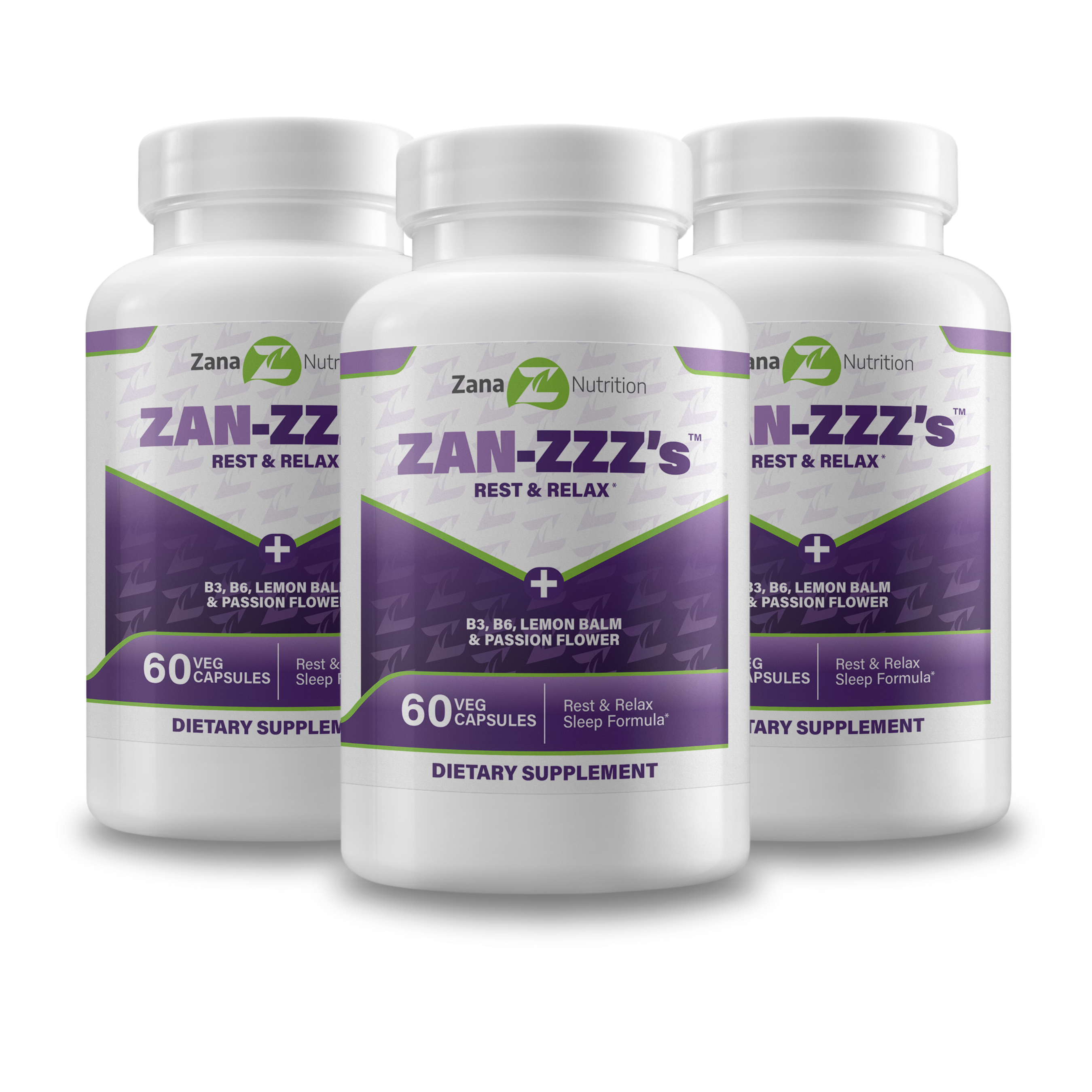 3 bottles of Zan-ZZZ&