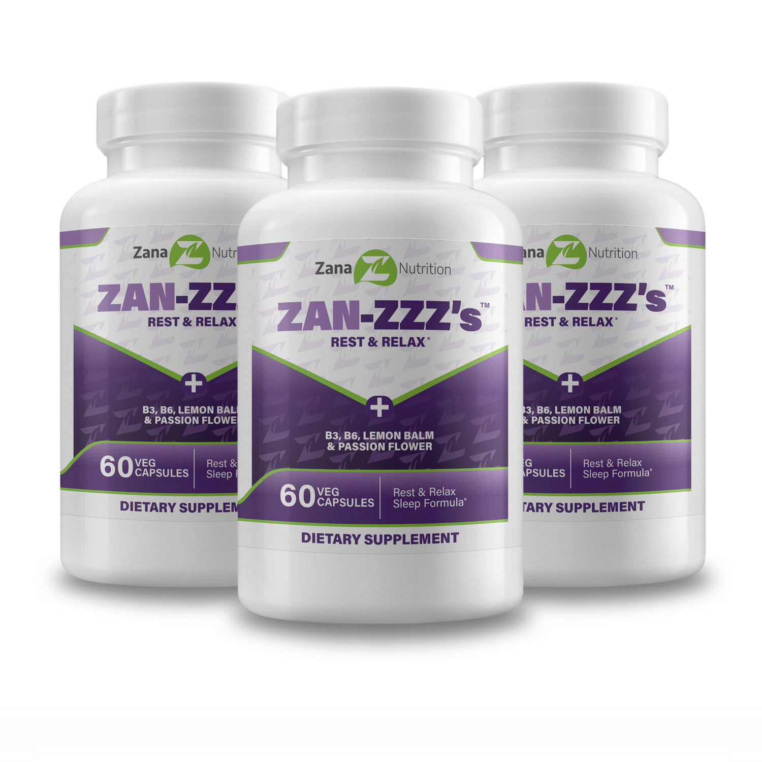 3 bottles of Zan-ZZZ&
