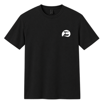 Black Tee with White Zana Logo