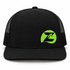 Black RICHARDSON® 511 Hat Green Logo