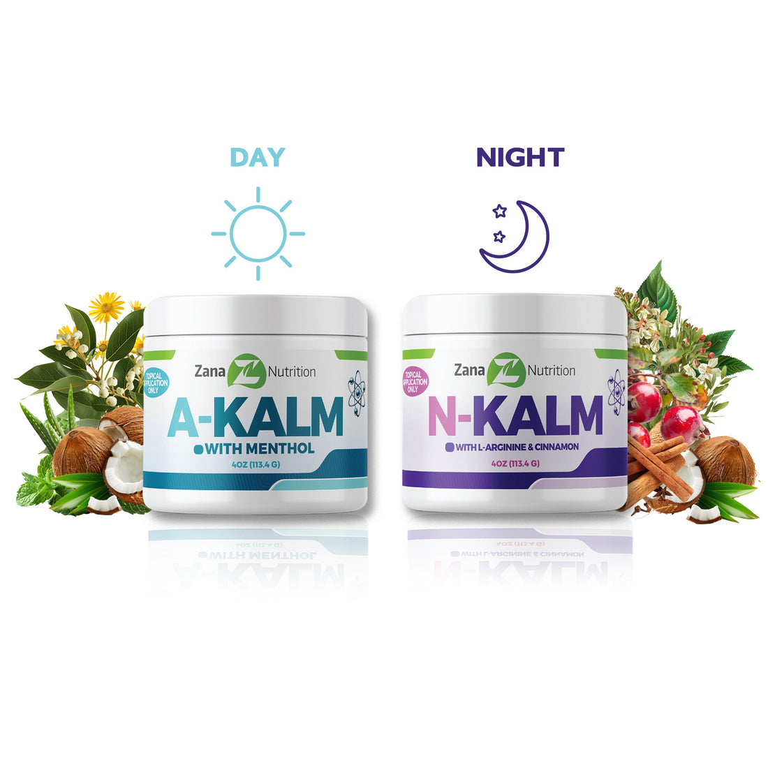 Day and Night treatment with A-kalm and n-kalm