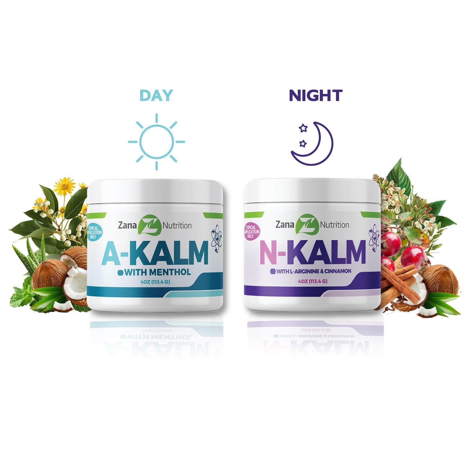 Day and Night treatment with A-kalm and n-kalm