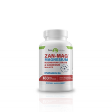 Load image into Gallery viewer, Zan-mag magnesium citrate 180 capsule bottle
