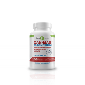 Zan-mag magnesium citrate 180 capsule bottle